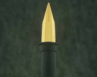 Jowo Steel #5 Tapered Fountain Pen Nibs - Extra Fine, Fine, Medium - Gold-plated Steel and Polished Steel