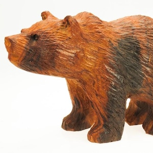 Desert Ironwood Bear, Rough carving