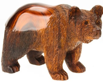 Desert Ironwood Grizzly Bear with Detail carving