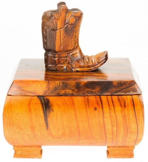 Desert Ironwood Cowboy Boot Box 4 x 3 Etsy