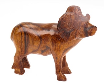 Desert Ironwood Bighorn Sheep carving