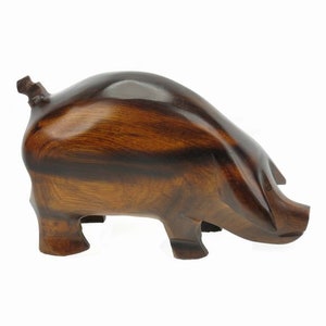 Desert Ironwood Pig carving