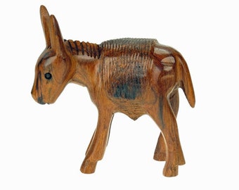 Desert Ironwood Burro carving