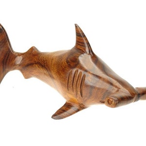 Desert Ironwood Hammerhead Shark carving