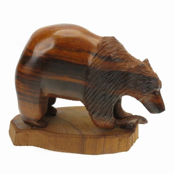 Ironwood Carved Bear Etsy