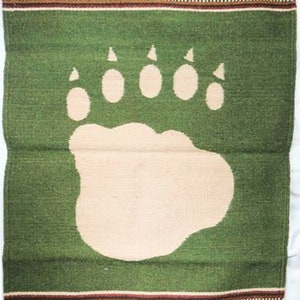 Tapete Zapotec Wildlife Bear Paw
