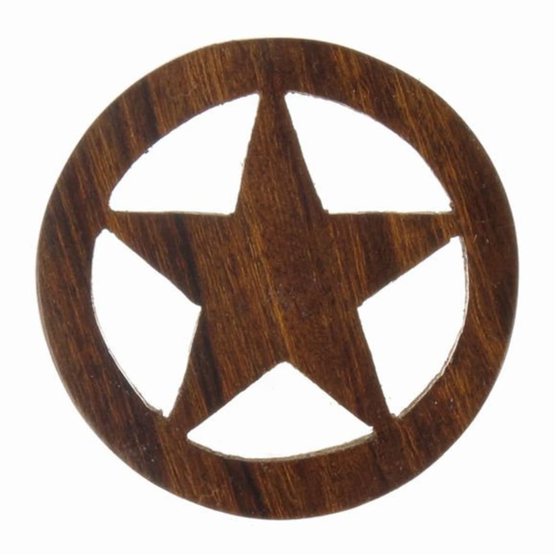 Desert Ironwood Texas Star Drawer Pull Carving Etsy UK