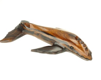 Desert Ironwood Humpback Whale carving