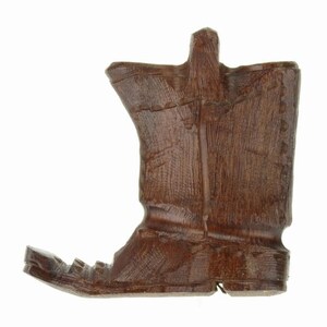 Desert Ironwood Cowboy Boot Drawer Pull carving