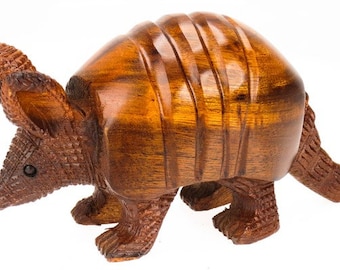 Desert Ironwood Armadillo carving