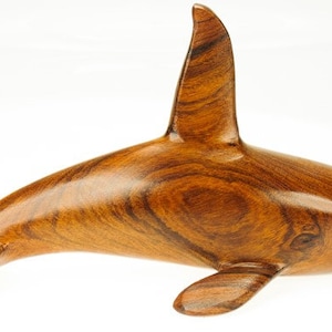 Desert Ironwood Orca carving