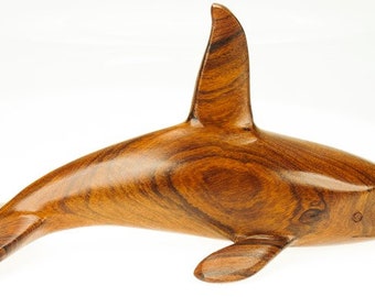 Desert Ironwood Orca carving