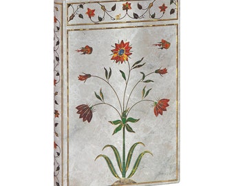 Unlined  Mini Journal 3 3/4" x 5 1/2" Mumtaz Taj Mahal Flowers - PAPERBLANKS 9781439763933