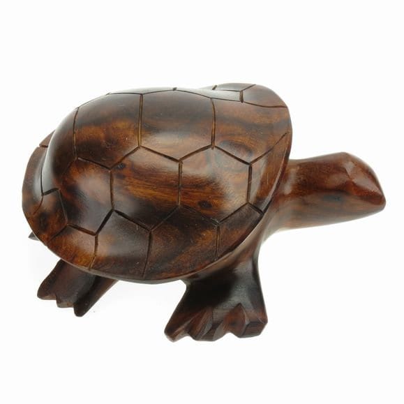 Desert Ironwood Sea Turtle, Round carving