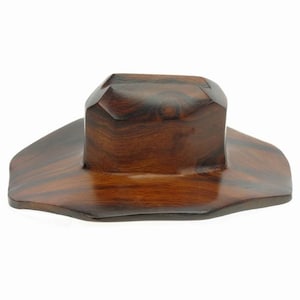 Desert Ironwood Cowboy Hat carving