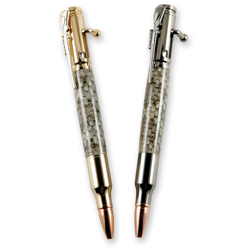 Genuine Rattlesnake Skin 30 Caliber Bolt Action Gun Metal Etsy