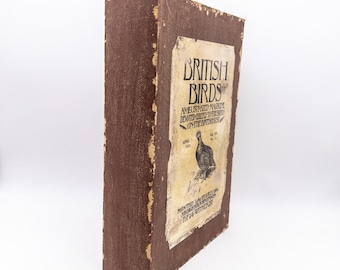Caja de libros decorativa de madera de estilo vintage - Caja de libros falsos