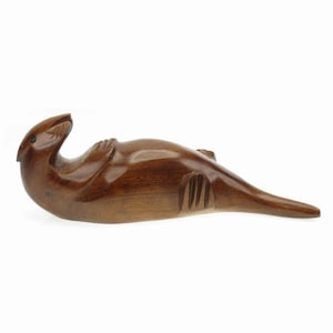 Desert Ironwood Sea Otter carving