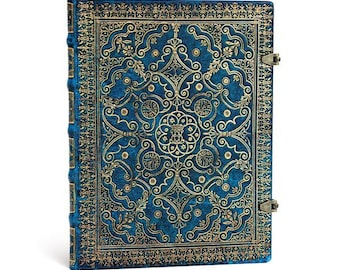 Ultra Azure 7" x 9" Hardcover Journal lined and unlined - PAPERBLANKS 9781439726785 & 9781439726792
