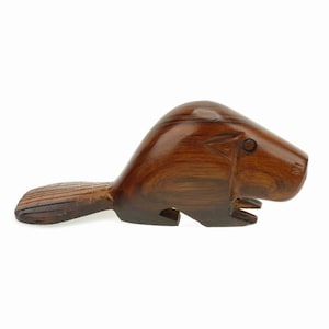 Desert Ironwood Beaver carving