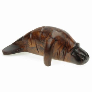 Desert Ironwood Manatee carving