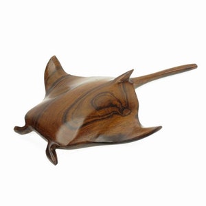 Desert Ironwood Manta Ray carving