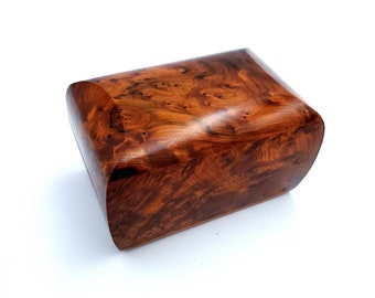 Thuya Burl Small Beveled Rectangle Box