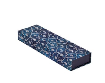 Blue Velvet Pen & Pencil Case - PAPERBLANKS