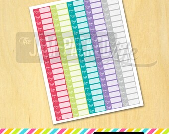 Printable Planner Stickers - Yoga Schedule - Fits Erin Condren Life Planners, Inkwell Press, Plum Paper Planners