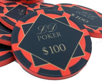 Custom Ceramic Poker Chips - The Contemporary - Set of 100