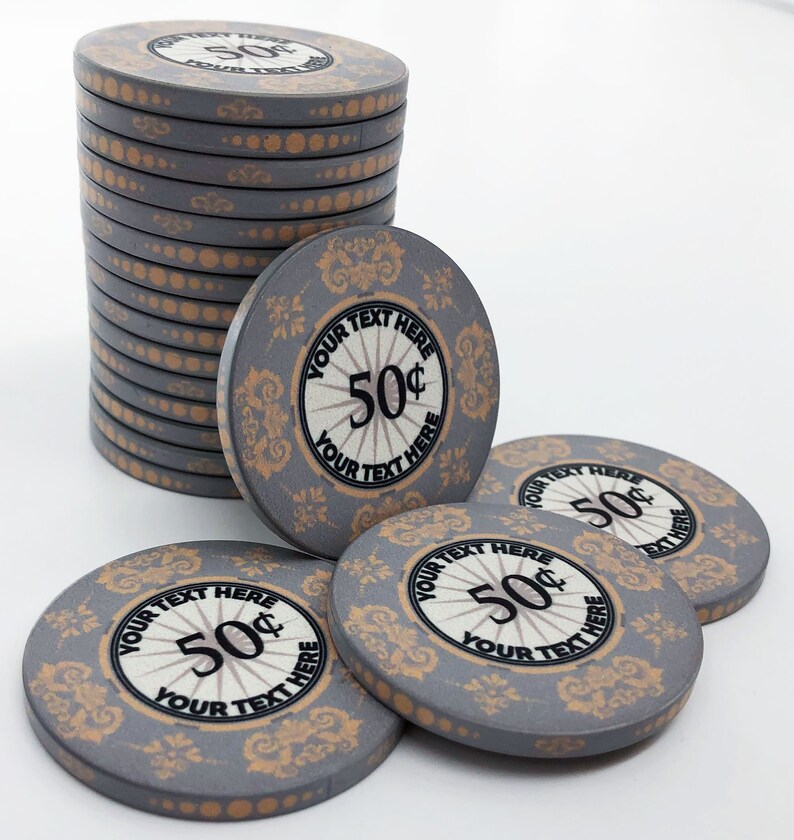 Die viktorianische Keramik Custom Poker Chip Set 25 Chips Etsy
