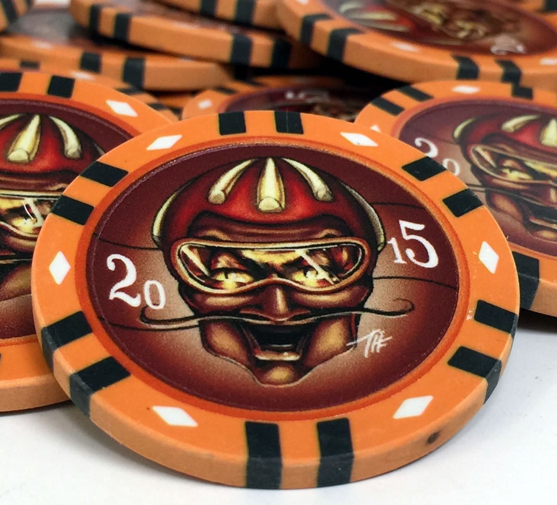 Personalized Heavy Clay Poker Chips 50 Quantity Etsy