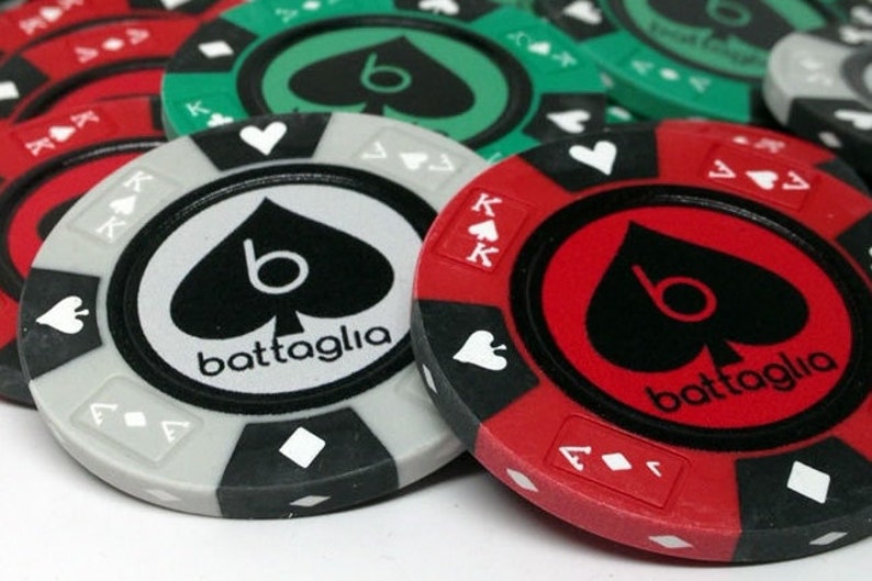 Personalized Heavy Clay Ace King & Suits Poker Chips 500 Etsy