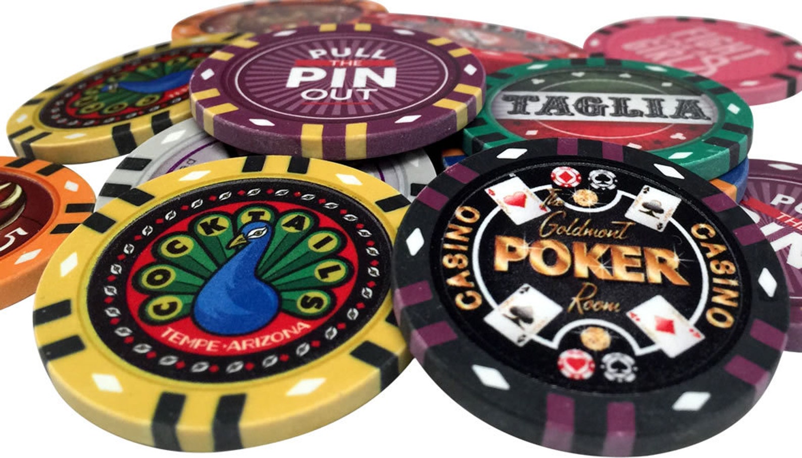 Personalized Heavy Clay Poker Chips 50 Quantity Etsy