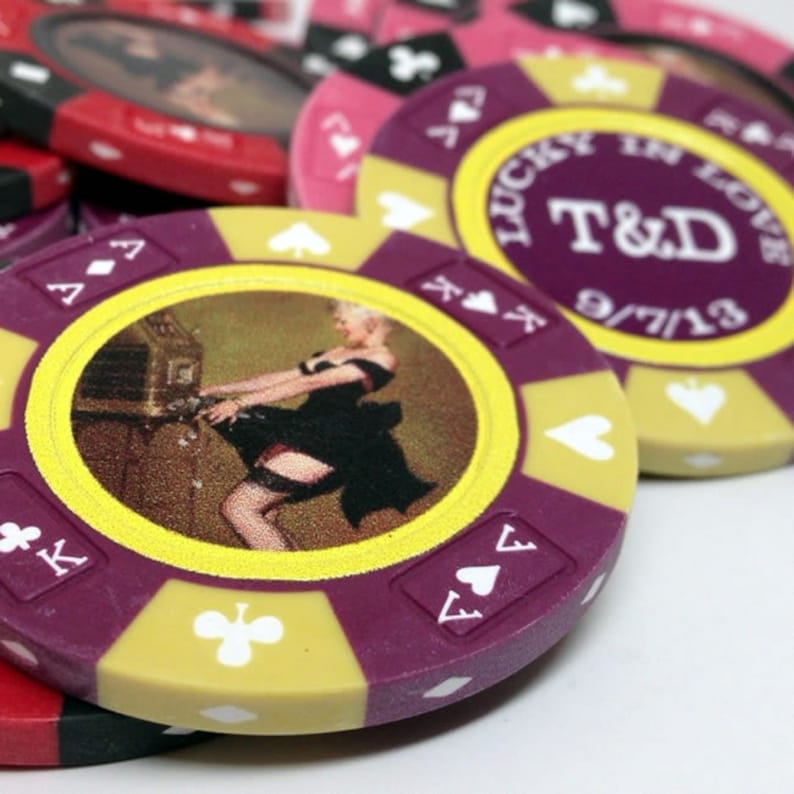 Personalized Heavy Clay Poker Chips 1000 Quantity Etsy