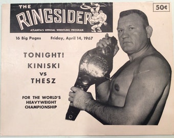 1940 Special Ringside free shipping domestic USA Vintage Naval Armory Wrestling ticket March 14