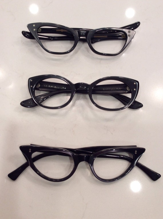 Set of 3 Vintage Cat Eyes