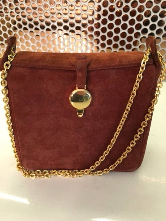 Vintage 70's Suede Shoulder Bag - image 2