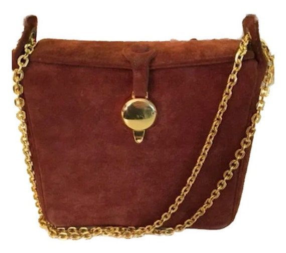 Vintage 70's Suede Shoulder Bag - image 1