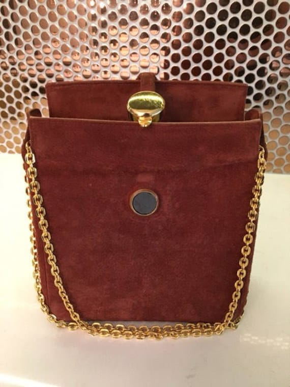 Vintage 70's Suede Shoulder Bag - image 5