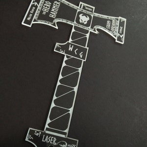 The &quot;Hero Hammer!&quot; custom template, for use with Age of Sigmar battle game!