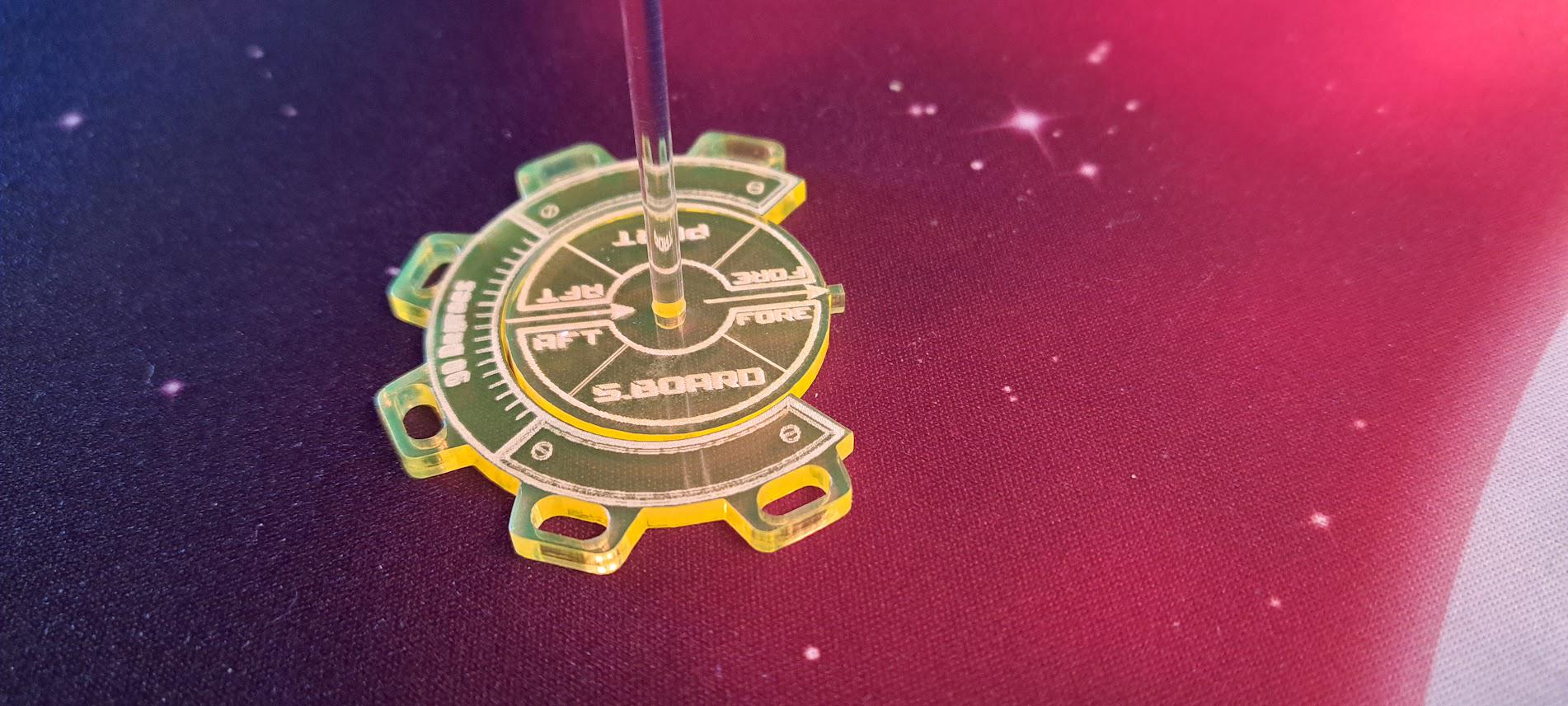 Battlefleet Gothic Full Set. Admiralty Package. 2-30mm Compass+12 30mm ...