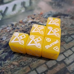 Battlemecha Sprint Dice (Opaque) ... track modifiers/penalties easily with colour coded dice! (Opaque)