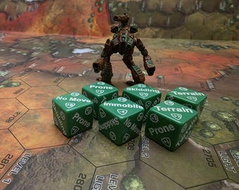Battlemecha Terrain Dice (Opaque) ... track modifiers/penalties easily with colour coded dice! (Opaque) *Ships from Canada