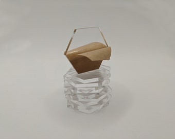 Battletech Clear Acrylic 1" hex bases