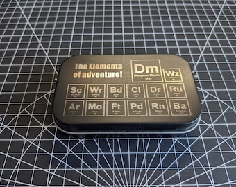 D&D Dice Tin! Totally customizable with your favourite Icon, Logo or Slogan! (Dice not included)