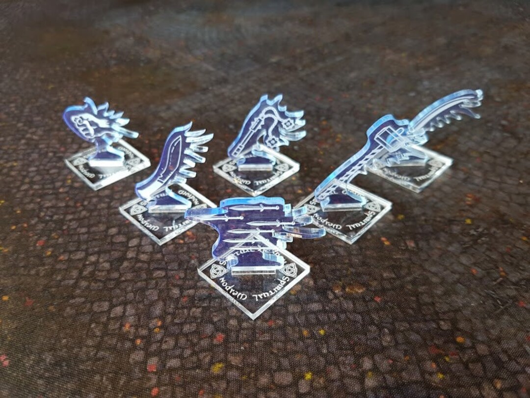 Spiritual Weapon Tokens, Hand Weapons Mk.2 (6 Varieties) *ships From ...