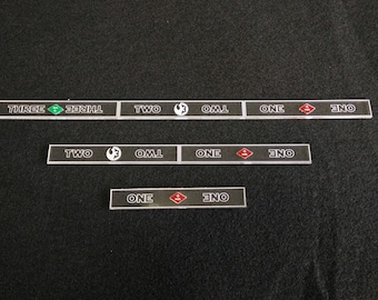 Plantillas de alcance y disparo compatibles con Star Wars X-Wing. *Envíos desde Canadá.