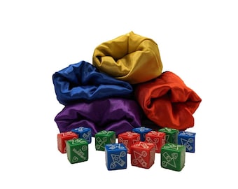 Battlemecha Movement Velvet & Satin Dice Bag and Dice (Opaque) ... Track modifiers/penalties with colour coded dice!*Ships from Canada
