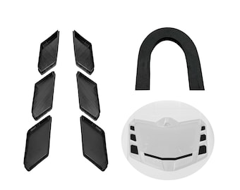 Cubiertas de ventilación para lavaderos de autos C8 para Corvette Coupé